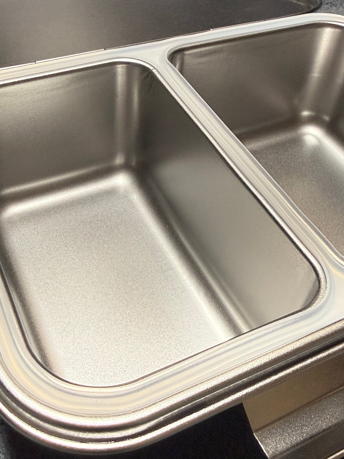 Stainless Steel 2 Compartment Bento Box