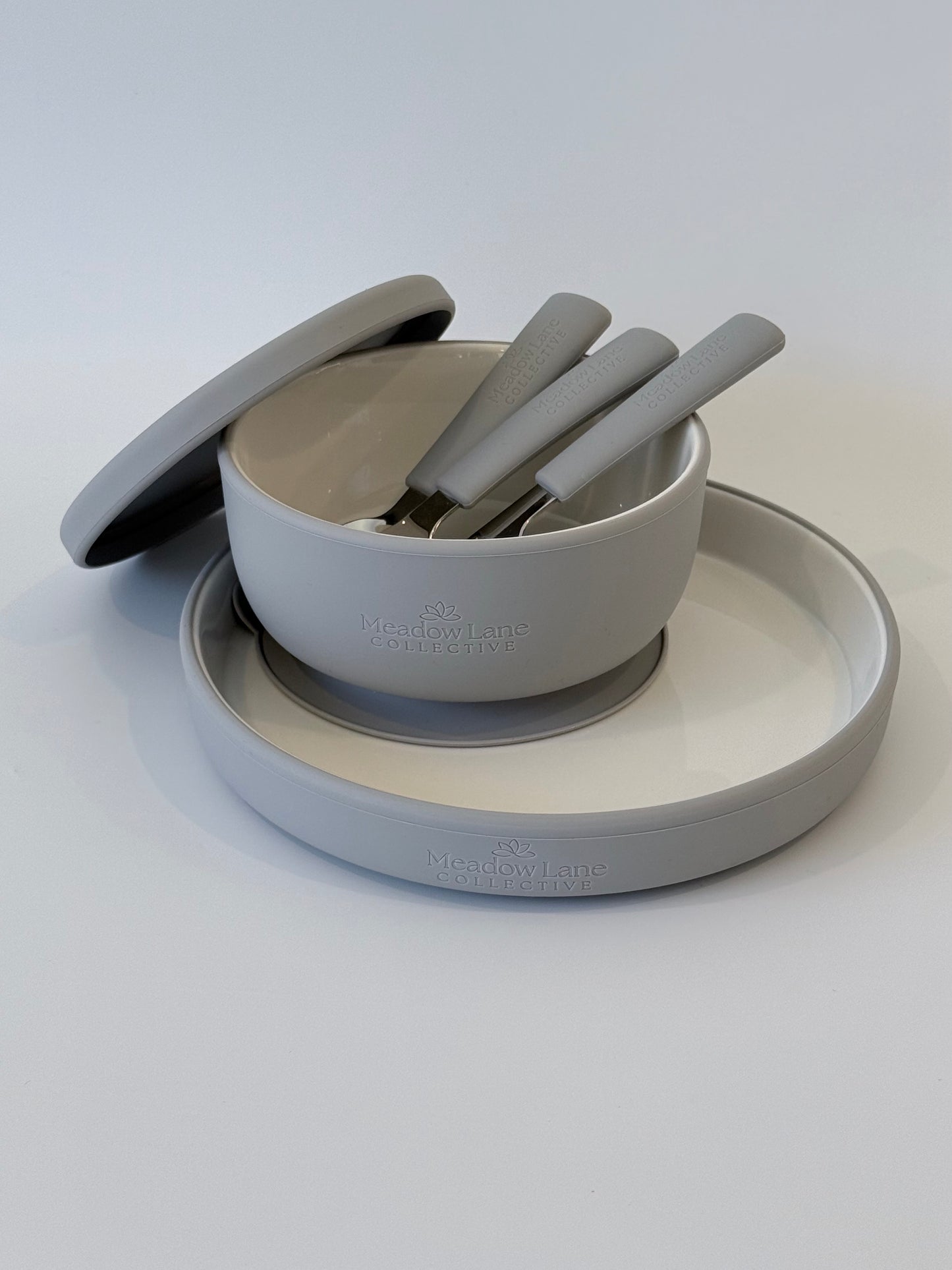 Ceramic Suction Set – Plate | Bowl | Cutlery