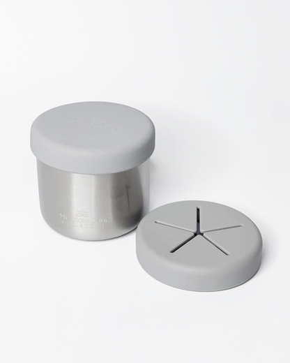 Double Wall Stainless Steel 2 in 1 Snack Container (250ml)