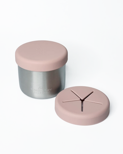 Double Wall Stainless Steel 2 in 1 Snack Container (250ml)