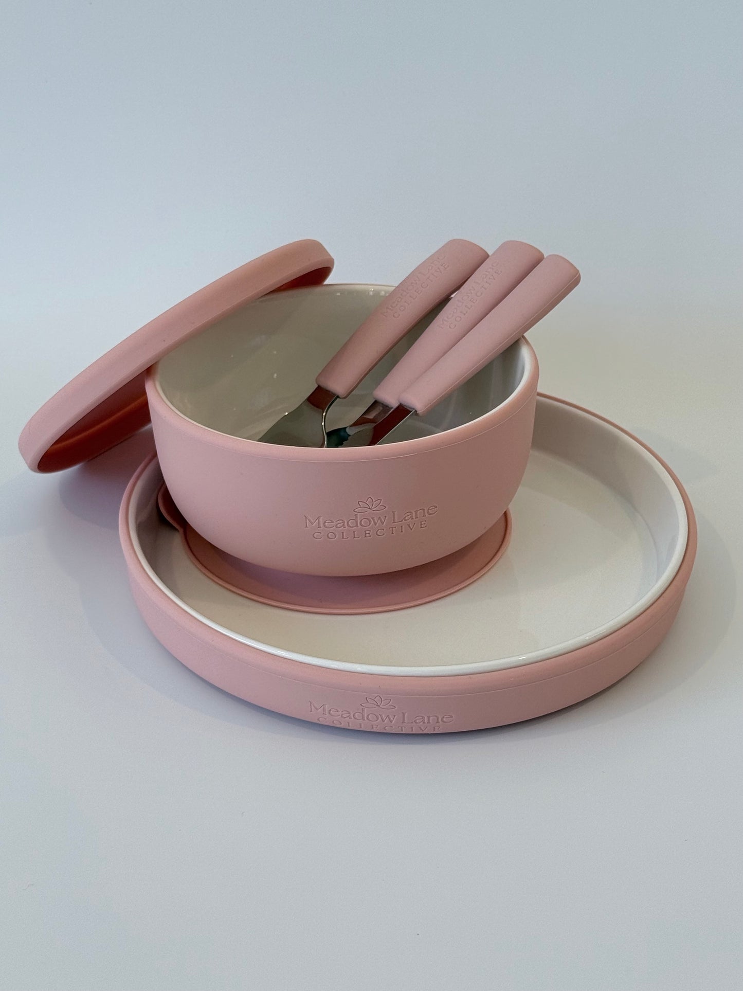 Ceramic Suction Set – Plate | Bowl | Cutlery