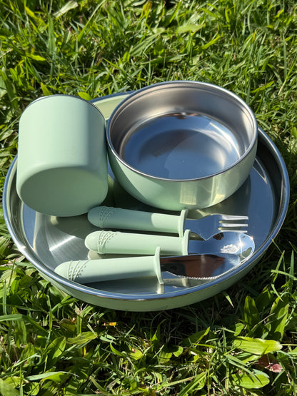 Kids Tableware Set- Plate | Bowl | Cup | 3pc Cutlery