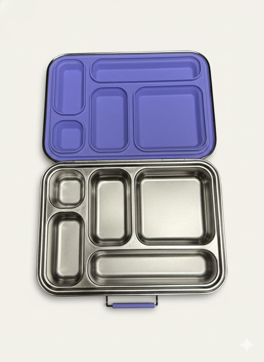 Stainless Steel 5 Compartment Bento Lunchbox | Meadow Lane Collective