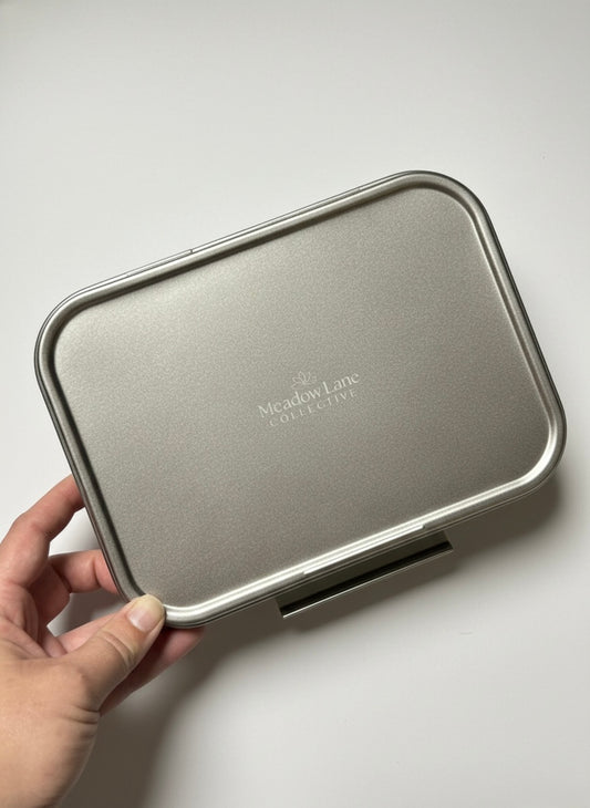Stainless Steel 2 Compartment Bento Box | Meadow Lane Collective