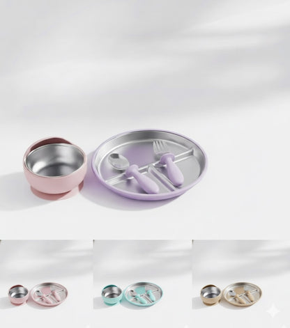 ** PREORDER Bloom Stainless Steel Feeding Set | Meadow Lane Collective