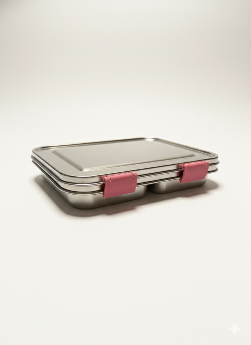 Stainless Steel 3 compartment Bento Lunchbox | Meadow Lane Collective
