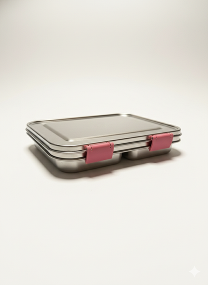 Stainless Steel 3 compartment Bento Lunchbox | Meadow Lane Collective