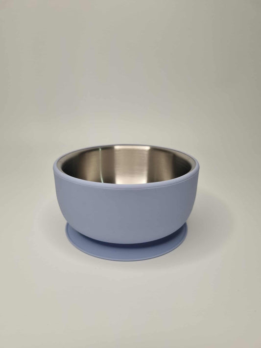 Stainless Steel Bowl With Removable Silicone Sleeve| Non-Toxic Baby Bowl