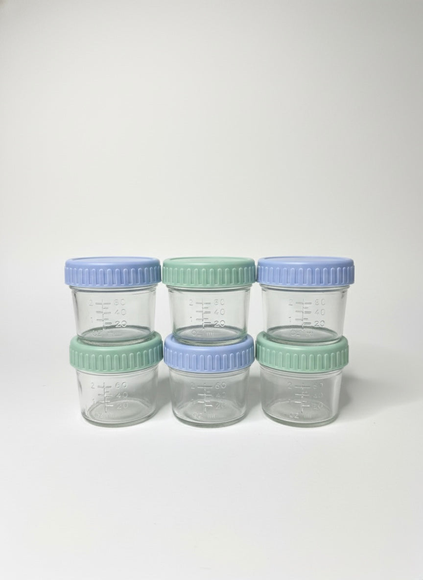 Glass Baby Food Storage Jars – 120ml (6 Pack) | Meadow Lane Collective