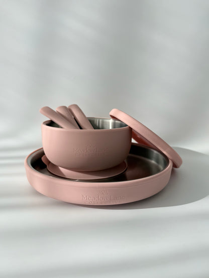 Baby and Toddler Stainless Steel Set – Plate | Bowl | Cutlery