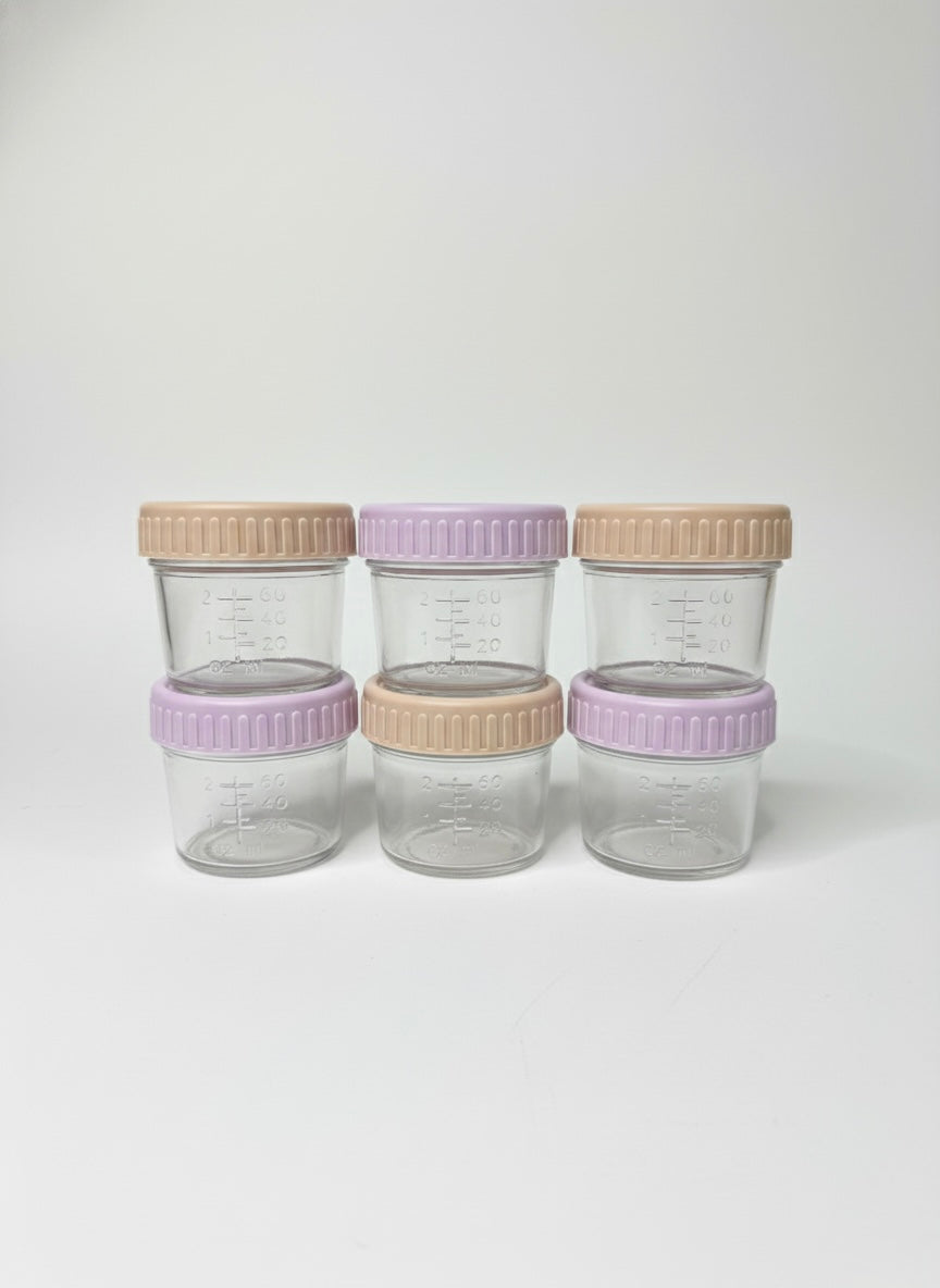 Glass Baby Food Storage Jars – 120ml (6 Pack) | Meadow Lane Collective