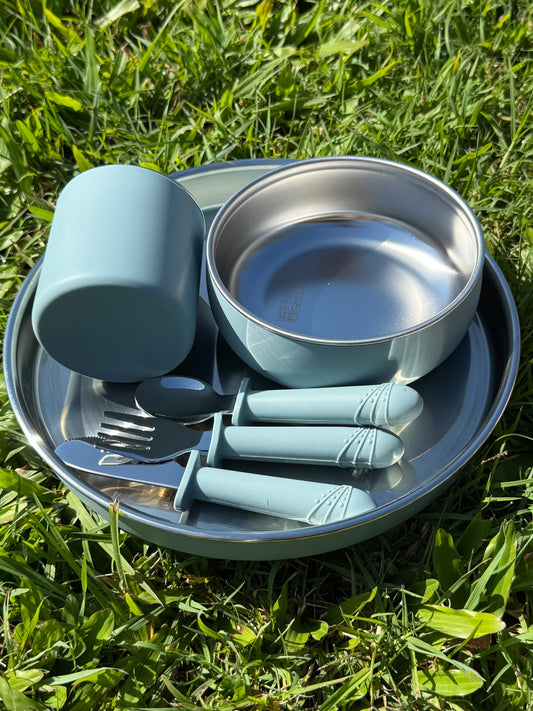 Kids Tableware Set- Plate | Bowl | Cup | 3pc Cutlery