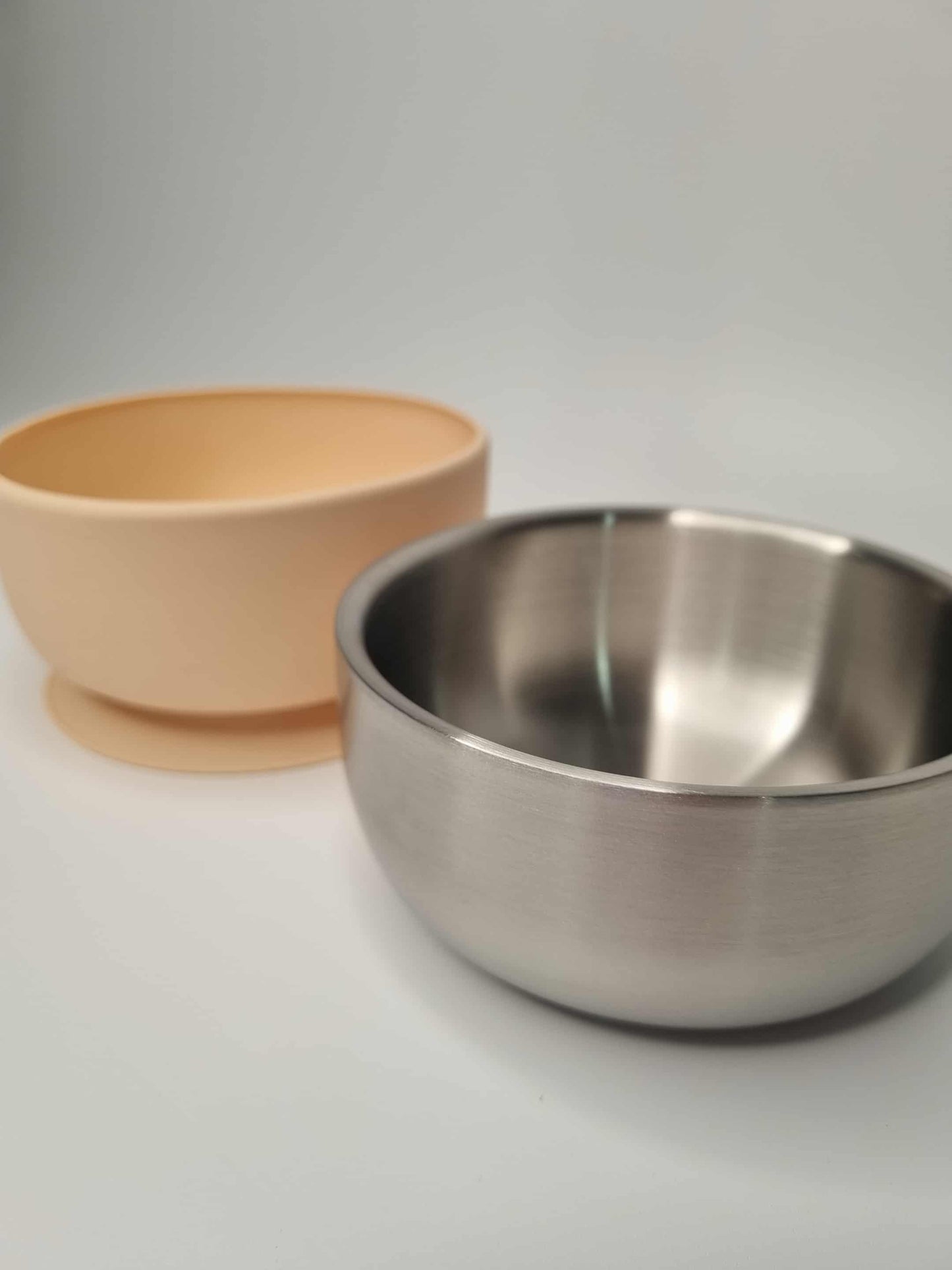 Stainless Steel Bowl With Removable Silicone Sleeve| Non-Toxic Baby Bowl