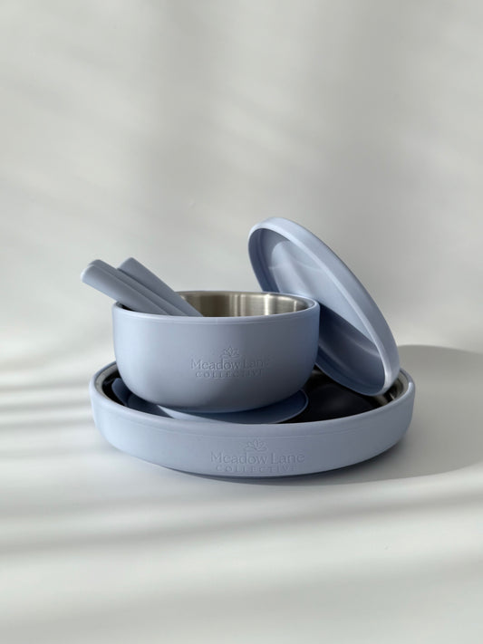Baby and Toddler Stainless Steel Set – Plate | Bowl | Cutlery