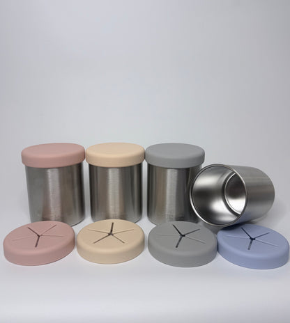 Stainless Steel Double Wall Snack Container
