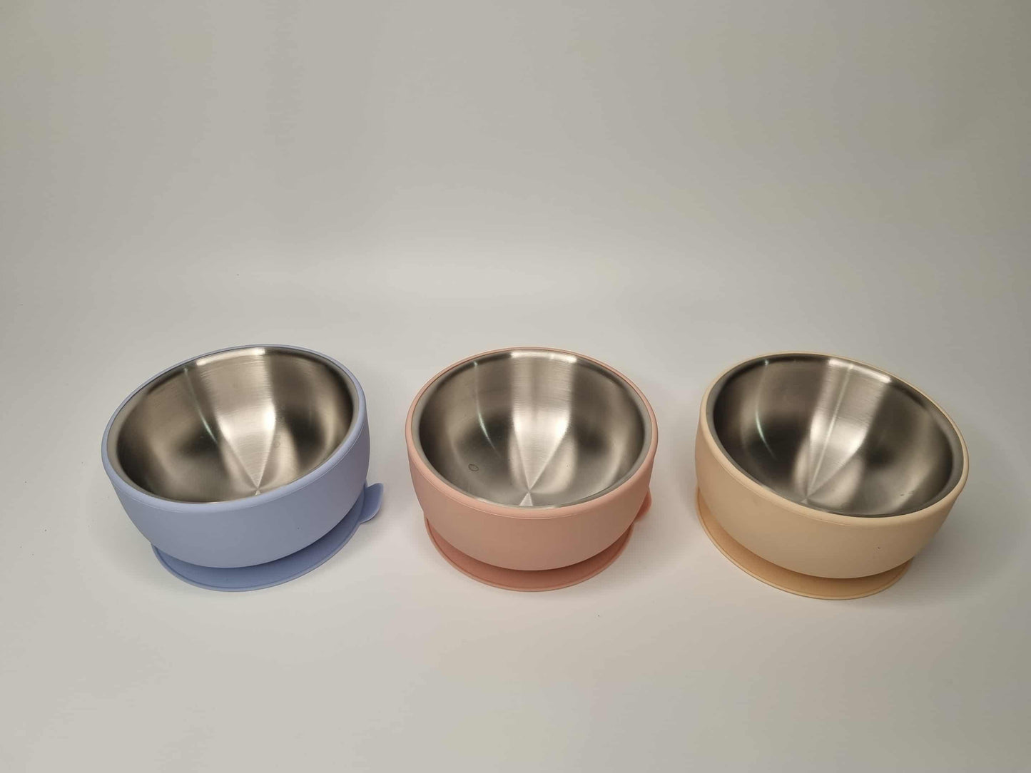 Stainless Steel Bowl With Removable Silicone Sleeve| Non-Toxic Baby Bowl