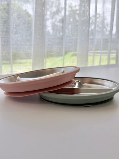 Stainless Steel + Suction Plate | Bowl | Cutlery Set