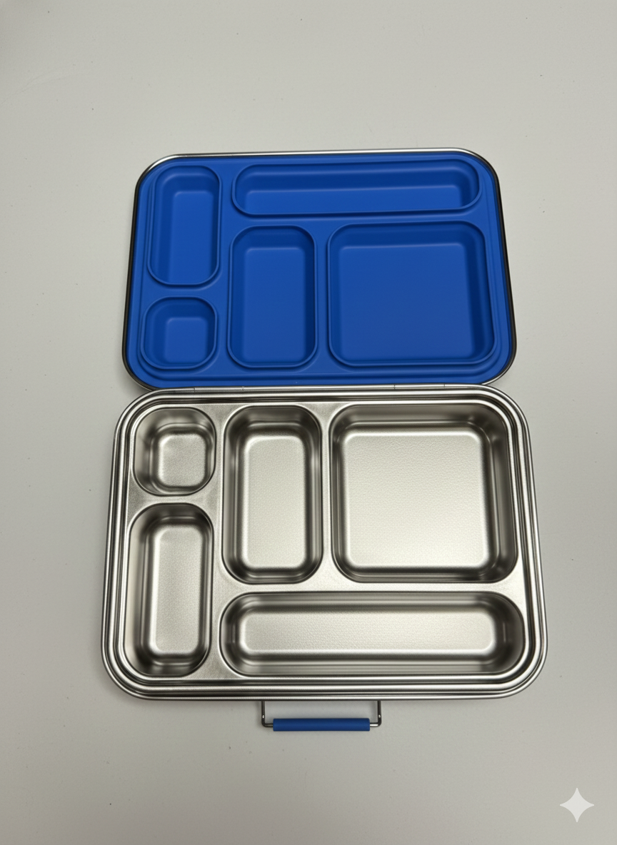 Stainless Steel 5 Compartment Bento Lunchbox | Meadow Lane Collective