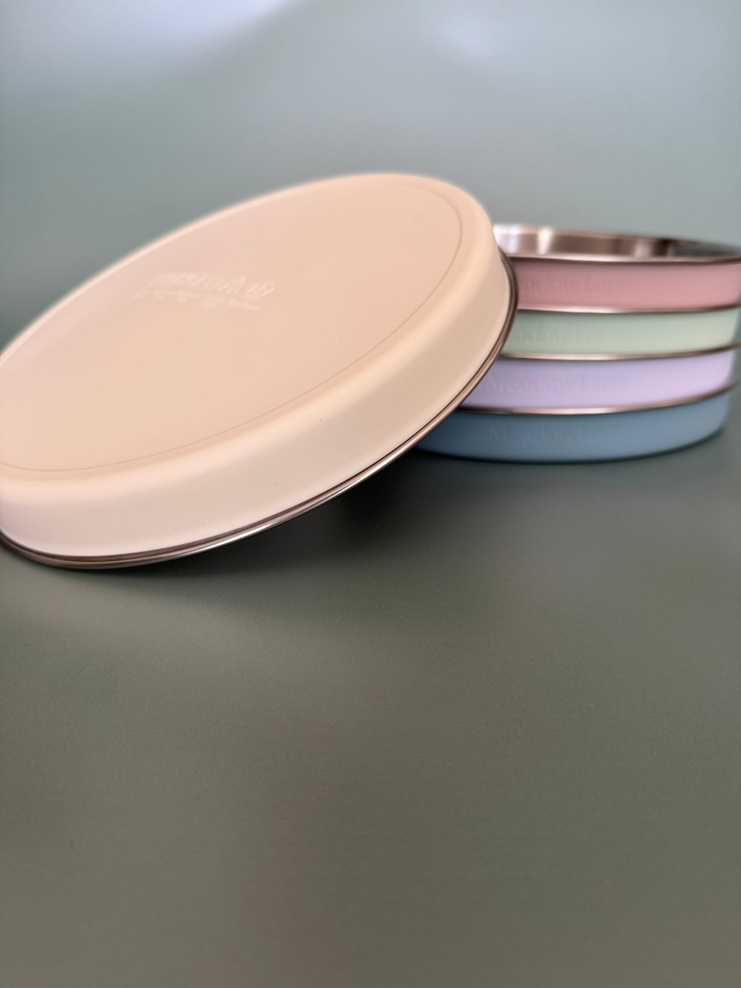 Kids Stainless Steel Plate with Non-Slip Silicone Cover – Meadow Lane