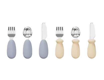 non-toxic infant utensils stainless steel spoon and fork