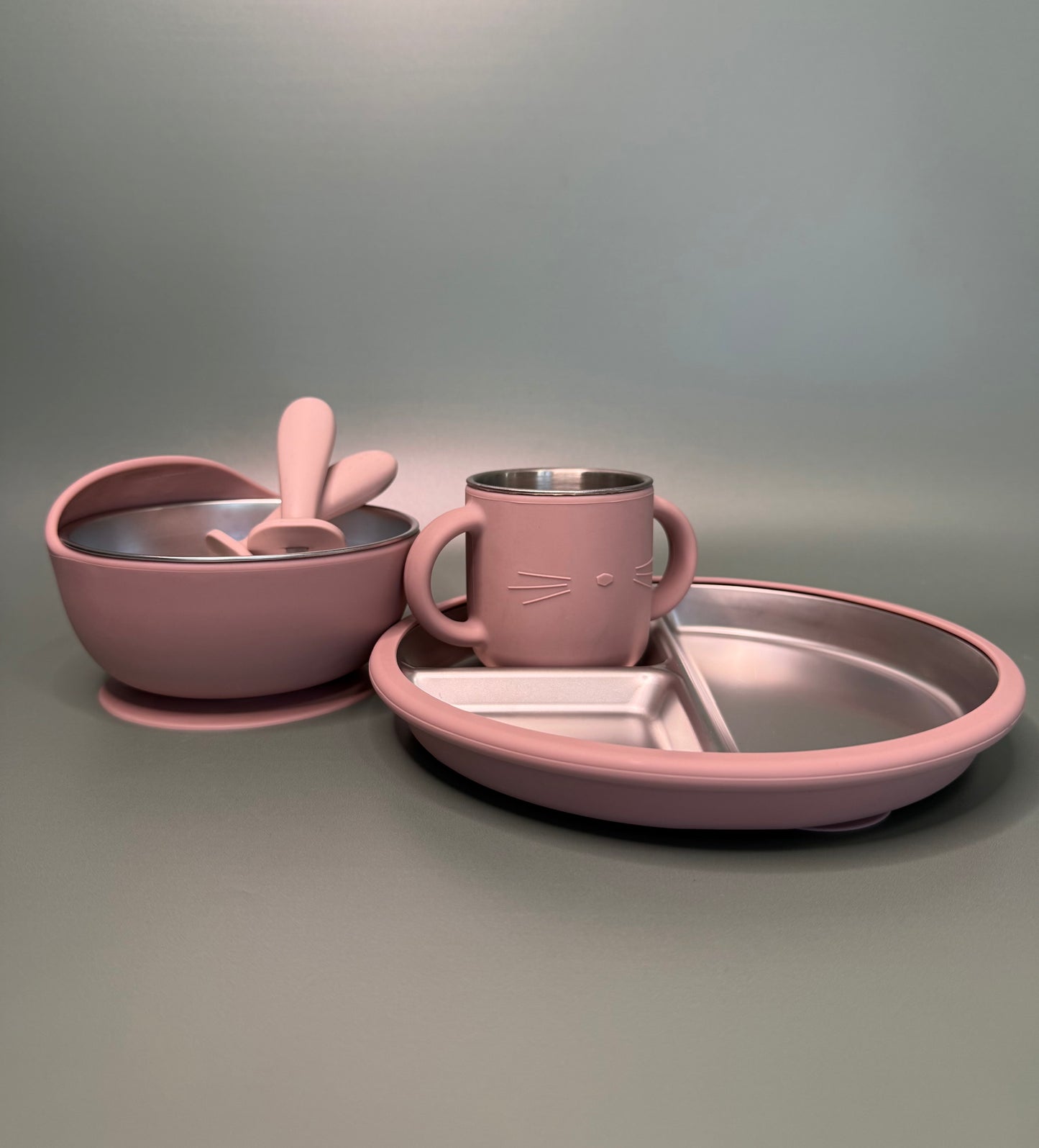 The Meadow Set – Stainless Steel + LFGB Silicone