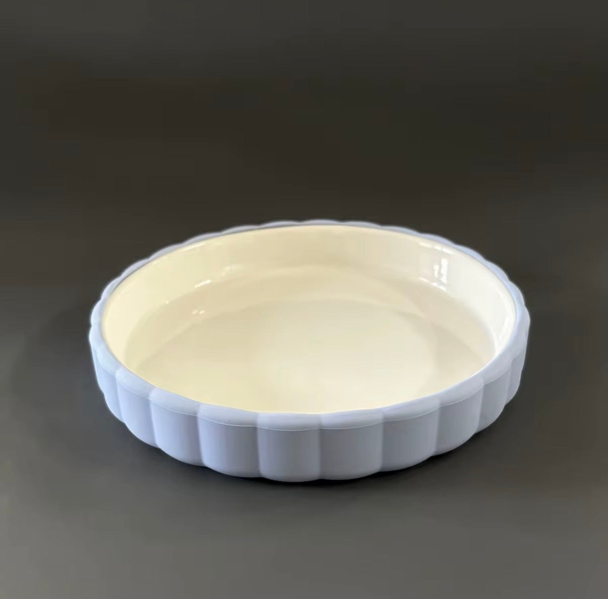 **PREORDER Non Toxic Ceramic Dinnerplate With Removable Scallop Silicone Sleeve | Meadow Lane Collective