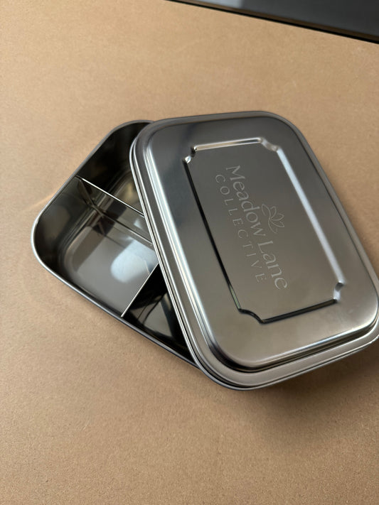 SECONDS 3 Compartment Stainless Steel Bento