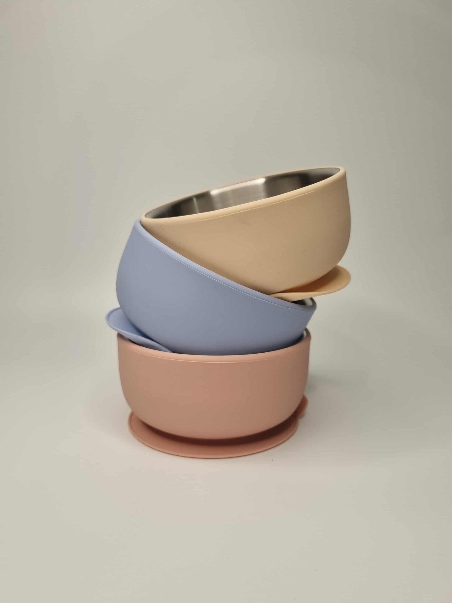 Stainless Steel Bowl With Removable Silicone Sleeve| Non-Toxic Baby Bowl