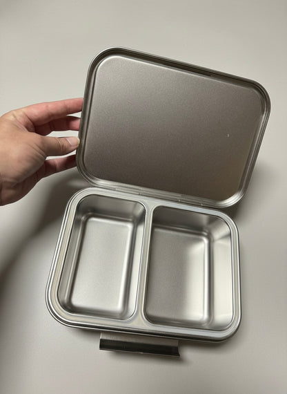 Stainless Steel 2 Compartment Bento Box | Meadow Lane Collective