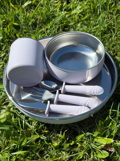 Kids Tableware Set- Plate | Bowl | Cup | 3pc Cutlery
