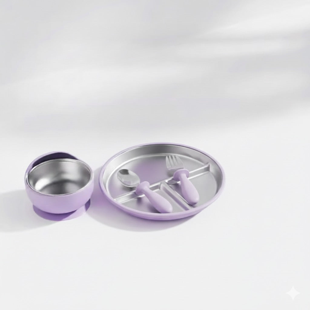 ** PREORDER Bloom Stainless Steel Feeding Set | Meadow Lane Collective