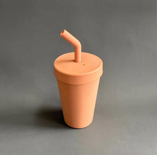 stainless steel baby cup with removable silicone sleeve