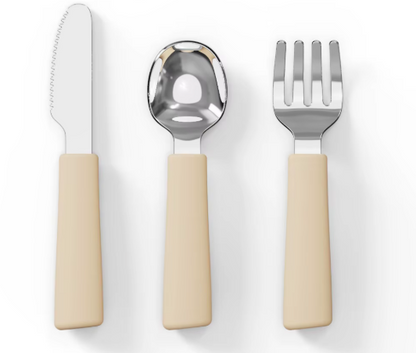 non-toxic baby utensils 12 m plus stainless steel spoon and fork