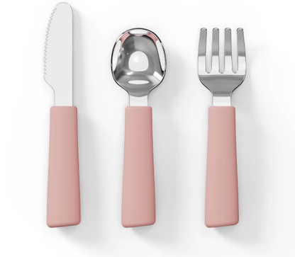 non-toxic baby utensils 12 m plus stainless steel spoon and fork