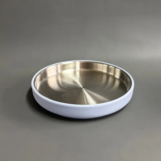 stainless steel suction plate with removable silicone sleeve